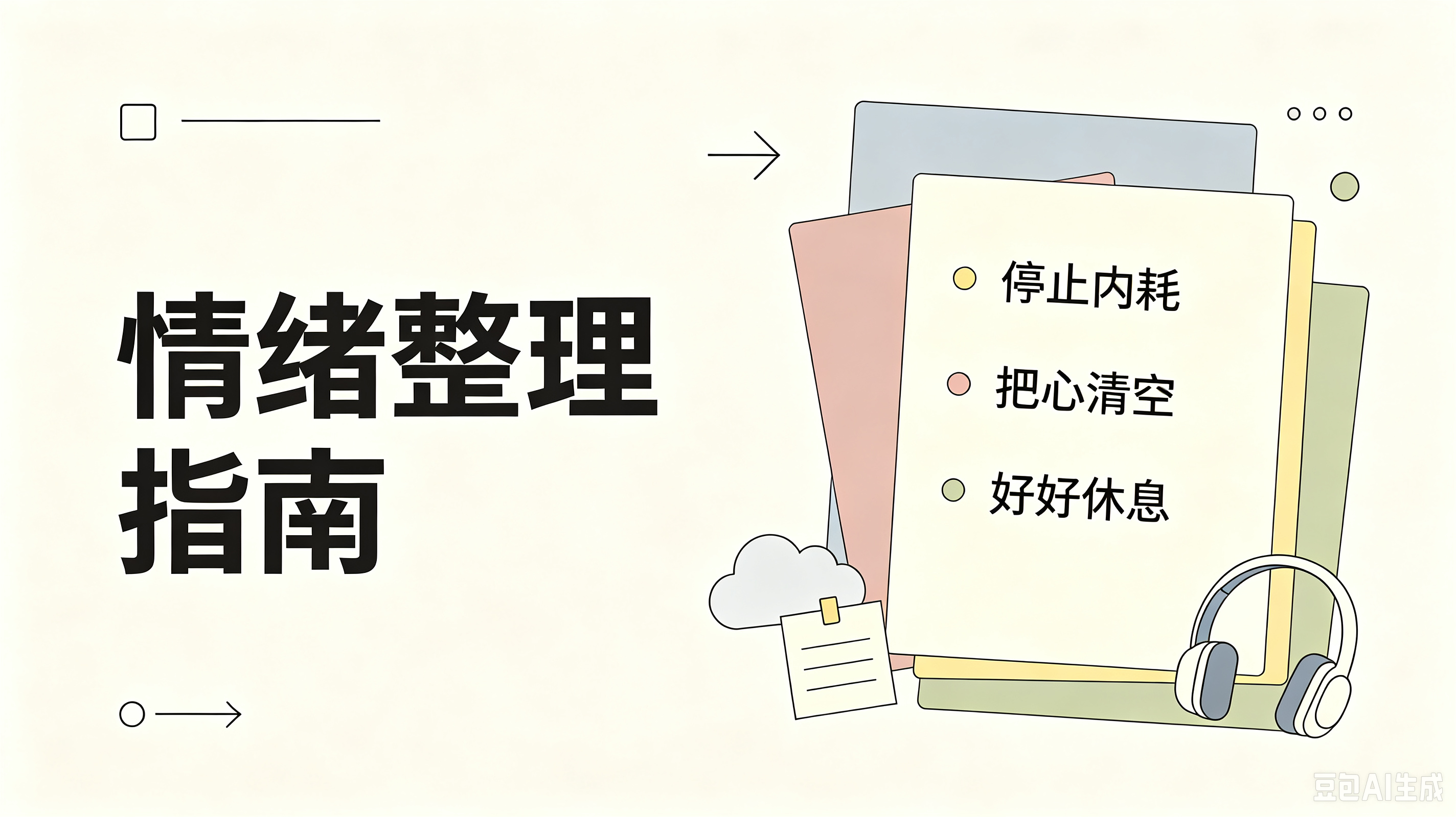 小红书整套图文INS扁平风常用类型。